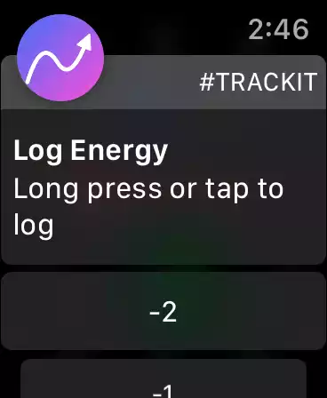 trackit Apple Watch screenshot